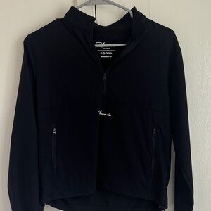Women's Navy Quarter Zip Wind Breaker